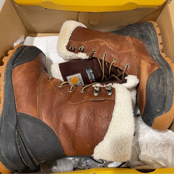 Women’s Carhartt Pellston Leather Waterproof Insulated Brown Boots Size 8 US! - Picture 12 of 12